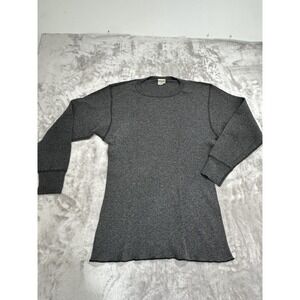 GreatLand Thermal T-Shirt Men's Size Large Gray Long Sleeve Crew Neck EUC
